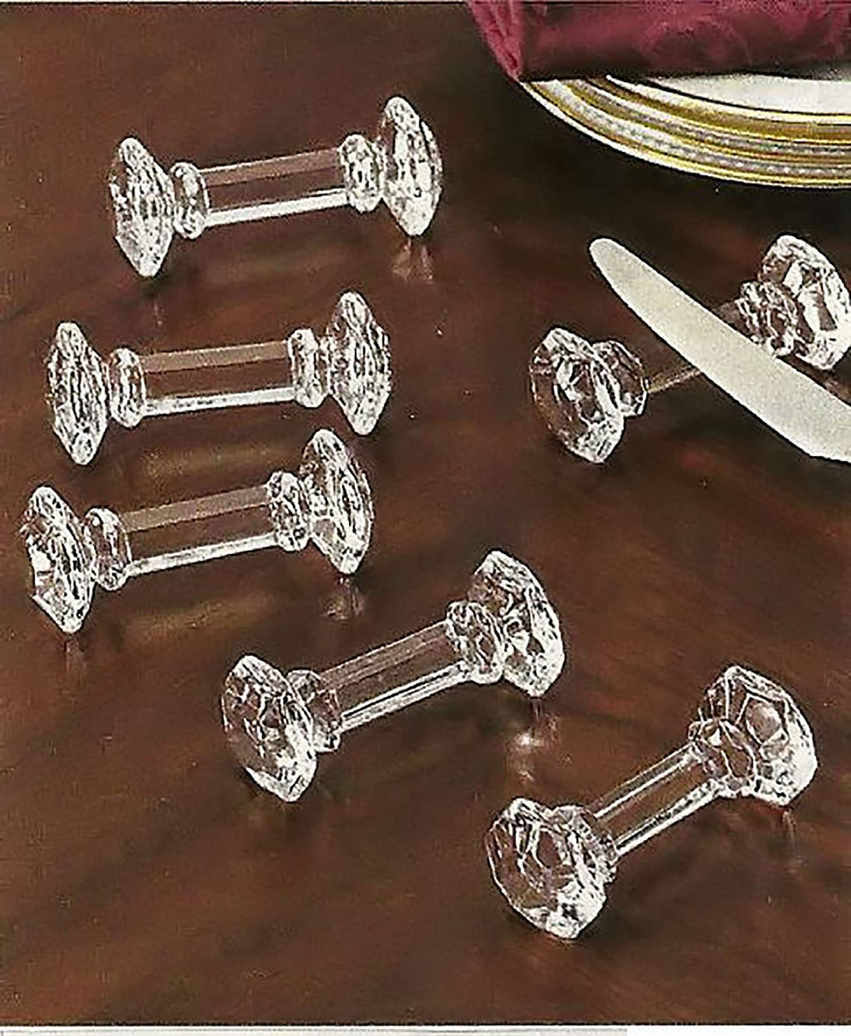 Shannon Crystal Knife Rest- set of 6 Crystal #9958ha