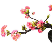 Load image into Gallery viewer, 9&quot; Artificial Flowering Cherry Blossom Bonsai Tree in Pot MRM174
