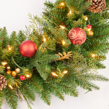 Load image into Gallery viewer, 9&#39; Pre-Lit Christmas Garland with 50 LED Warm Lights

