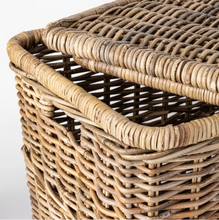 Load image into Gallery viewer, Lidded Kooboo Rattan Basket 17.5&quot; x 17.5&quot; - Threshold™ designed with Studio McGee 500AH
