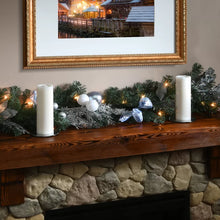 Load image into Gallery viewer, 9 Ft. Decorative Pre-Lit Garland with 50 Clear Lights
