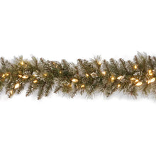Load image into Gallery viewer, 9&#39; Glittery Bristle Pre-Lit Garland
