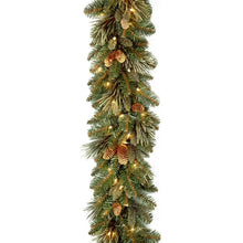 Load image into Gallery viewer, 9' Pre-Lit Garland with 100 Clear/White Lights
