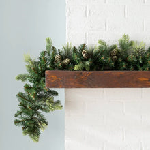 Load image into Gallery viewer, 9&#39; Pre-Lit Garland with 100 Warm Clear/White Lights
