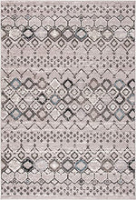 Load image into Gallery viewer, Amsterdam Collection 3&#39; x 5&#39; Light Grey / Brown Moroccan Boho Non-Shedding Living Room Bedroom Accent Rug
