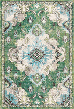Load image into Gallery viewer, SAFAVIEH Madison Collection 8&#39; x 10&#39; Greenlight Blue Boho Chic Medallion Distressed Non-Shedding Living Room Dining Bedroom Area Rug

