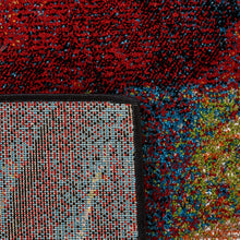 Load image into Gallery viewer, SAFAVIEH Glacier Collection 4&#39; x 6&#39; Red/Green Modern Abstract Non-Shedding Living Room Bedroom Accent Rug
