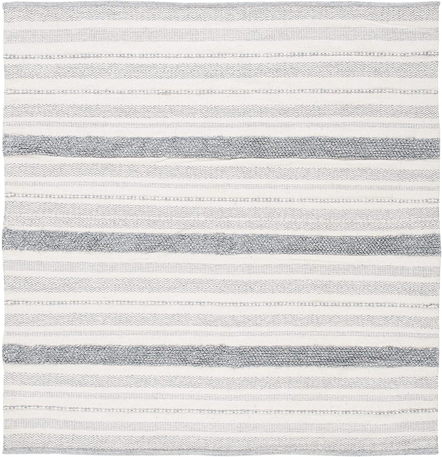 Safavieh Striped Kilim Handmade Flatweave Cotton Area Rug, 7' x 7' Square MRM2897