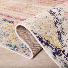 Load image into Gallery viewer, SAFAVIEH Madison Collection 2&#39; x 4&#39; Grey/Orange Boho Chic Tribal Distressed Non-Shedding Living Room Bedroom Accent Rug
