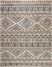 Load image into Gallery viewer, SAFAVIEH Kilim Collection 9&#39; x 12&#39; Natural and Charcoal Premium Wool Area Rug
