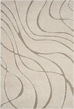 Load image into Gallery viewer, Florida Shag Collection, 5'3" x 7'6'  Runner, Cream
