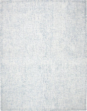 Load image into Gallery viewer, SAFAVIEH Abstract Collection 8&#39; x 10&#39; Ivory/Blue  Handmade Premium Wool &amp; Viscose Area Rug
