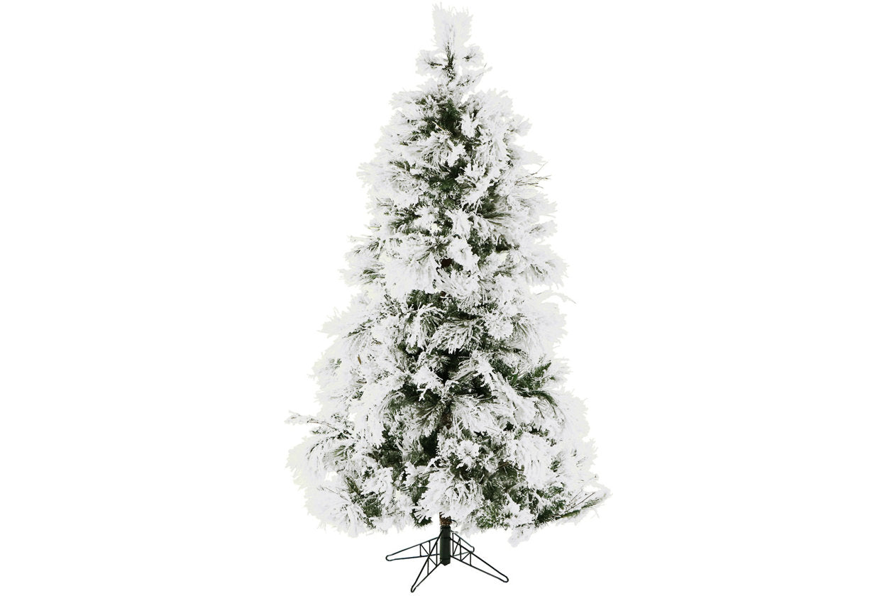 7.5-Ft. Flocked Snowy Pine Christmas Tree