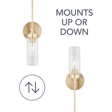 Load image into Gallery viewer, Capital Lighting AA1016SF Elijah 1 Light 5 inch Soft Gold Sconce Wall Light, Austin Allen &amp; Co  3098AH
