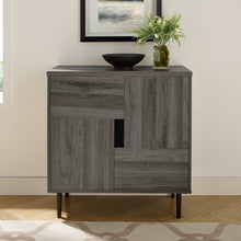 Load image into Gallery viewer, Slate Gray &amp; Red Interior 30" Modern Color Pop Accent Cabinet 5299RR
