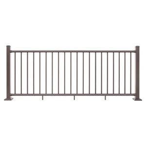 36" L x 72" W Weathered Brown ALX Estate Complete Deck Railing Kit