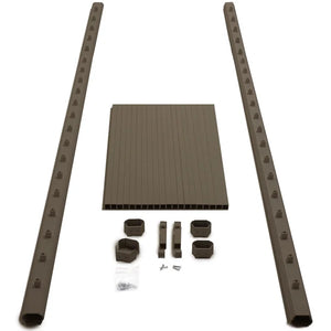 36" L x 72" W Weathered Brown ALX Estate Complete Deck Railing Kit