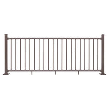 Load image into Gallery viewer, 36&quot; L x 72&quot; W Weathered Brown ALX Estate Complete Deck Railing Kit
