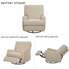 Load image into Gallery viewer, Aisley Reclining Swivel Glider, Upholstery Color: Beige, #6170

