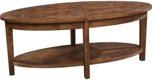 48" Oval Coffee Table, Natural