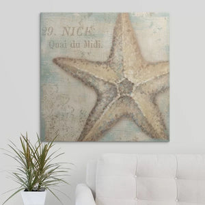 24" H x 24" W x 1.5" D A La Plage A La Plage II by Daphne Brissonnet - Print
