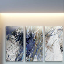 Load image into Gallery viewer, A Premium &#39;Blue Noise I&#39; Multi-Piece Image on Canvas 24&quot; H x 48&quot; W x 1.5&quot; D #914HW
