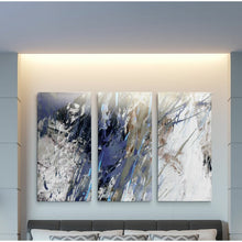 Load image into Gallery viewer, A Premium &#39;Blue Noise I&#39; Multi-Piece Image on Canvas 24&quot; H x 48&quot; W x 1.5&quot; D #914HW
