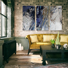 Load image into Gallery viewer, A Premium &#39;Blue Noise I&#39; Multi-Piece Image on Canvas 24&quot; H x 48&quot; W x 1.5&quot; D #914HW
