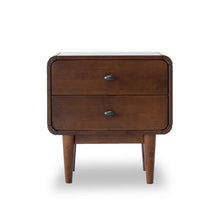 Load image into Gallery viewer, Aabia 23.5&#39;&#39; Tall 2 - Drawer Solid Wood Nightstand in Brown
