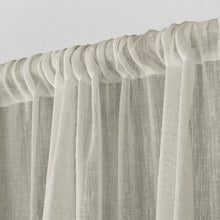 Load image into Gallery viewer, Aadhvika Solid Sheer Rod Pocket Curtain Panels, 50&quot; x 108&quot; (Set of 2)
