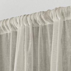 Aadhvika Solid Sheer Rod Pocket Curtain Panels, 50" x 108" (Set of 2)