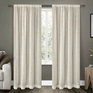 Aadhvika Solid Sheer Rod Pocket Curtain Panels, 50" x 108" (Set of 2)