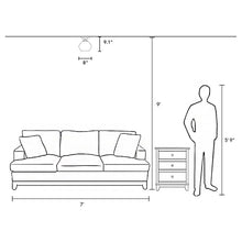 Load image into Gallery viewer, Aadi 1 - Light 8&#39;&#39; Simple Dome Semi Flush Mount 2173CDR
