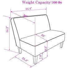 Load image into Gallery viewer, Aaliyaa 44.4&quot; Armless Loveseat MRM697
