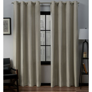 Aaliyah Solid Color Semi-Sheer Grommet Curtain Panel (Set of 2) GL1611