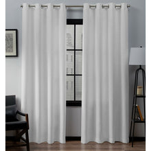 Load image into Gallery viewer, Aaliyah Solid Color Semi-Sheer Grommet Curtain Panel (Set of 2) GL1802
