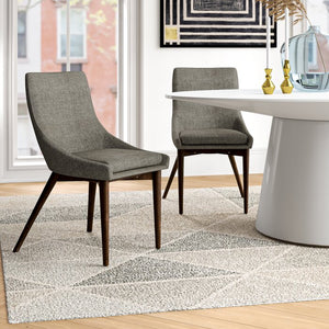 Aaliyah Upholstered Side Chair in Gray - Set of 2