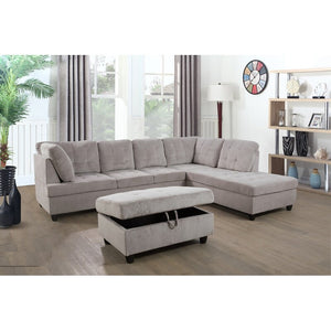 Aania 112" Wide Sofa & Chaise with Ottoman MRM3814 OB (3 BOXES)