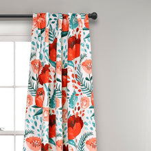 Load image into Gallery viewer, Aarabi Garden Floral Room Darkening Thermal Curtain Panels (Set of 2)
