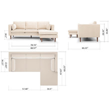 Load image into Gallery viewer, Aaron 88.98&quot; Wide Reversible Sofa &amp; Chaise 6656RR
