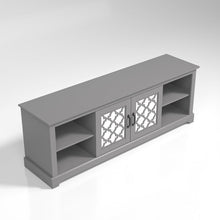Load image into Gallery viewer, Cool Gray Abbie-May TV Stand for TVs up to 75&quot;
