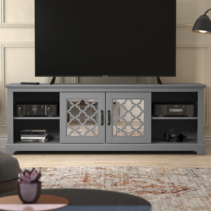 Cool Gray Abbie-May TV Stand for TVs up to 75