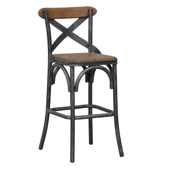 Abdullah Solid Wood Counter & Bar Stool  (set of 2) AP383