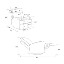 Load image into Gallery viewer, Abingdon Swivel Reclining Rocking Chair Glider
