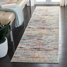 Load image into Gallery viewer, Abingt Abstract Area Rug in Gray/Turquoise/Brown 2&#39;2&quot; x 6&#39;
