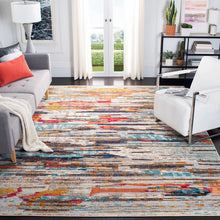 Load image into Gallery viewer, Abingt Abstract Area Rug in Ivory/Multi, Rectangle 6&#39; x 9&#39;
