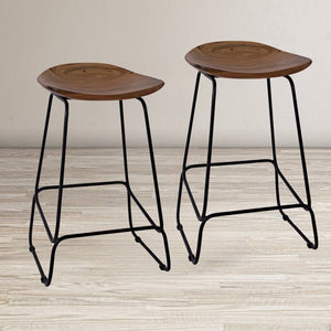Abington Solid Wood 24" Counter Stool (Set of 2)