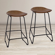 Load image into Gallery viewer, Abington Solid Wood 24&quot; Counter Stool (Set of 2)
