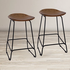 Abington Solid Wood 24" Counter Stool (Set of 2)