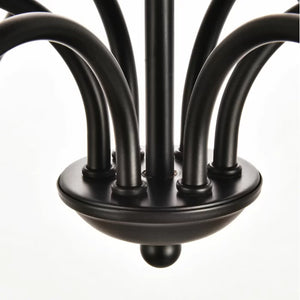 30" W x 18" H Matte Black Ableton Dimmable Classic / Traditional Chandelier